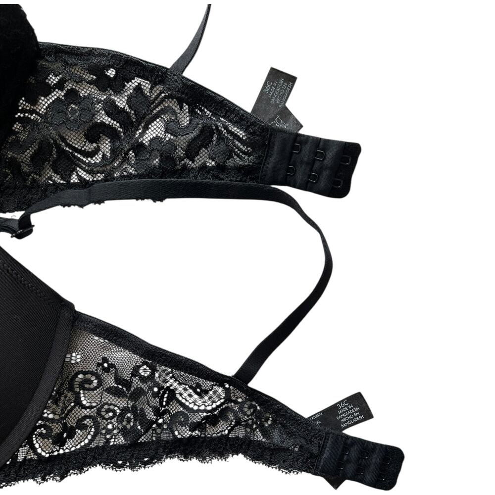 Smart & Sexy Womens Maximum Cleavage Underwire Push Up Bra 36C Set of 2 - Picture 5 of 5